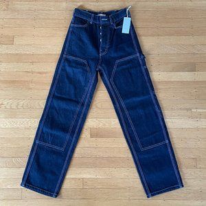 JESSE KAMM Patchfront Handy Pant in dark blue Japanese Denim FOR SALE OR TRADE